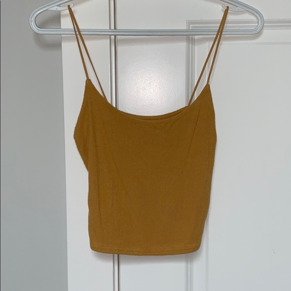 Super cute mustard tank top size small